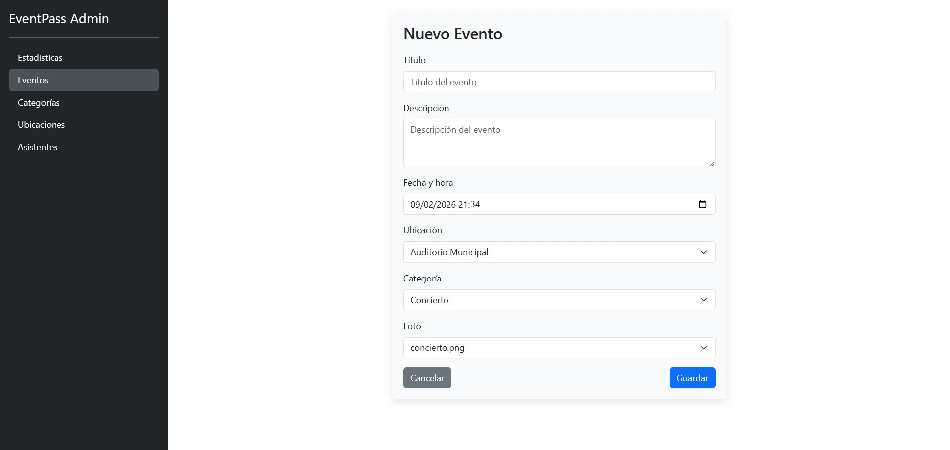 Pantalla 4 de EventPass