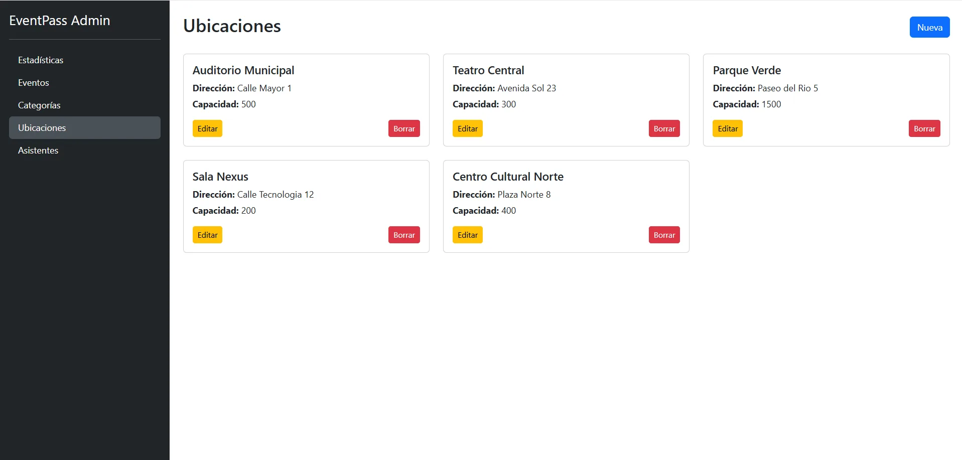 Pantalla 7 de EventPass