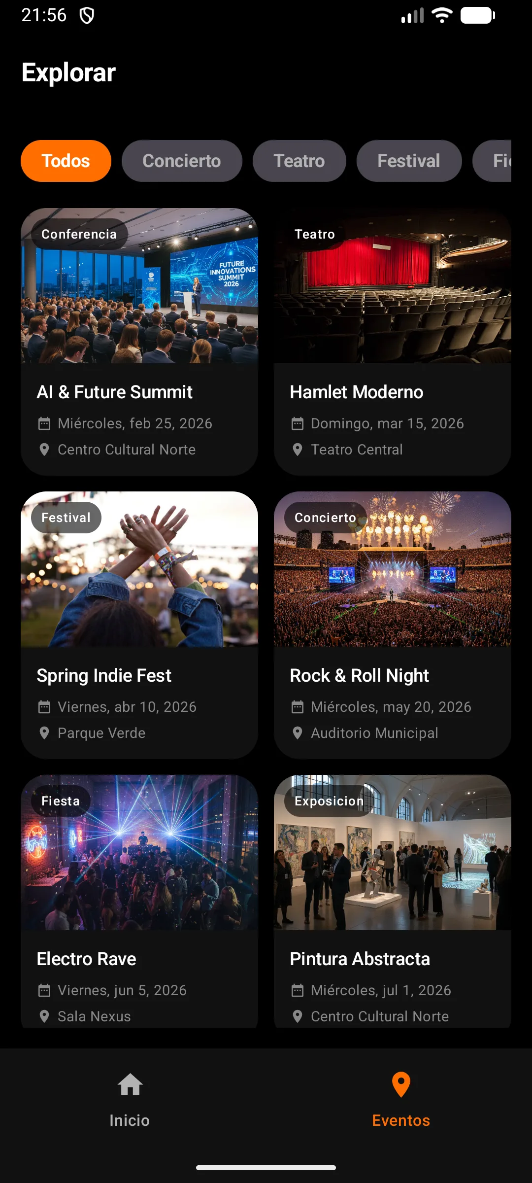 Pantalla 12 de EventPass