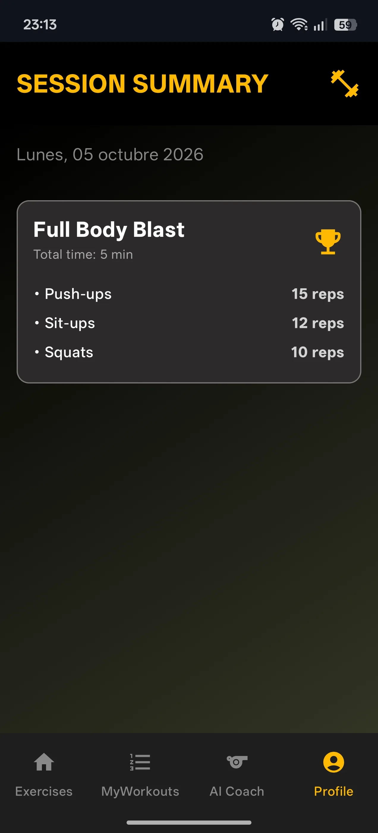 Pantalla 6 de FormaFit
