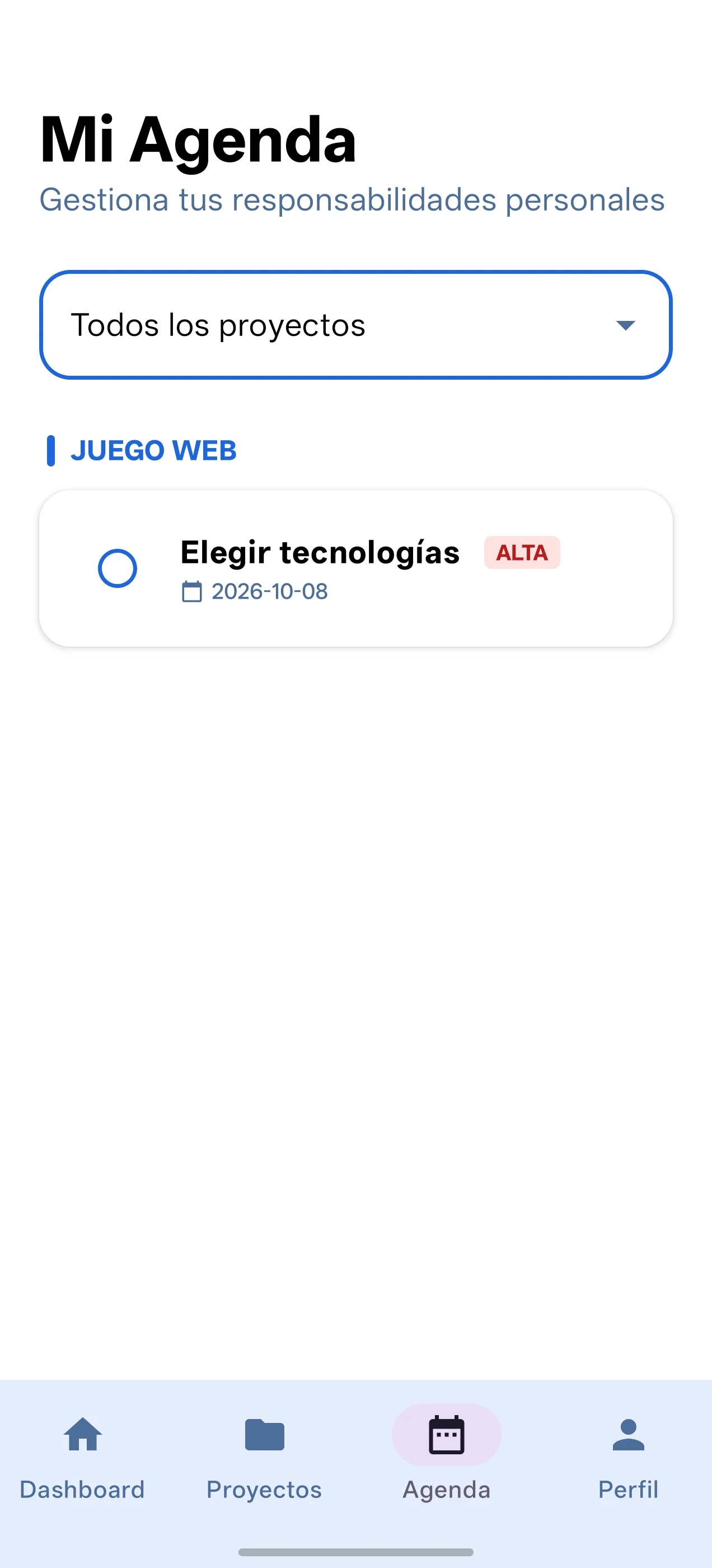 Pantalla 10 de Project Manager