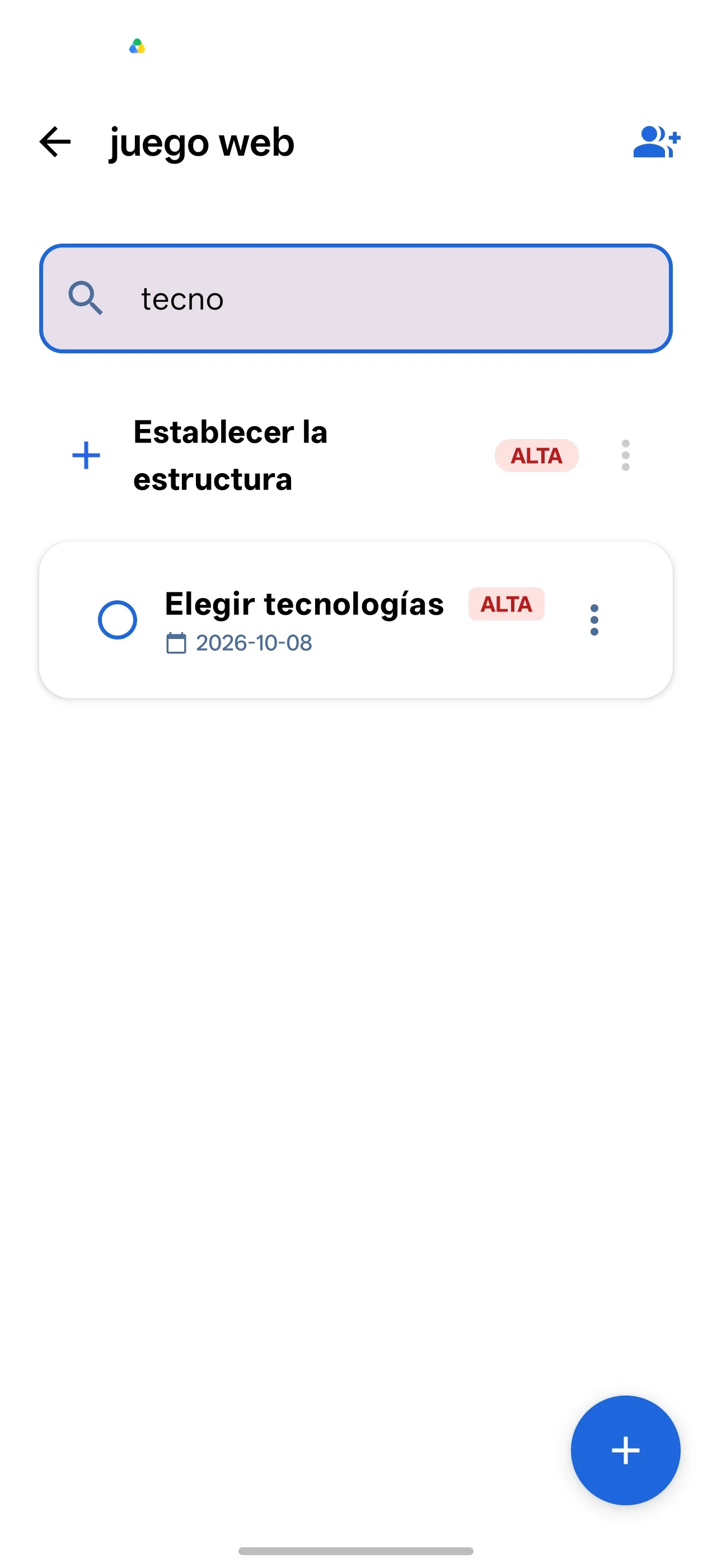 Pantalla 3 de Project Manager