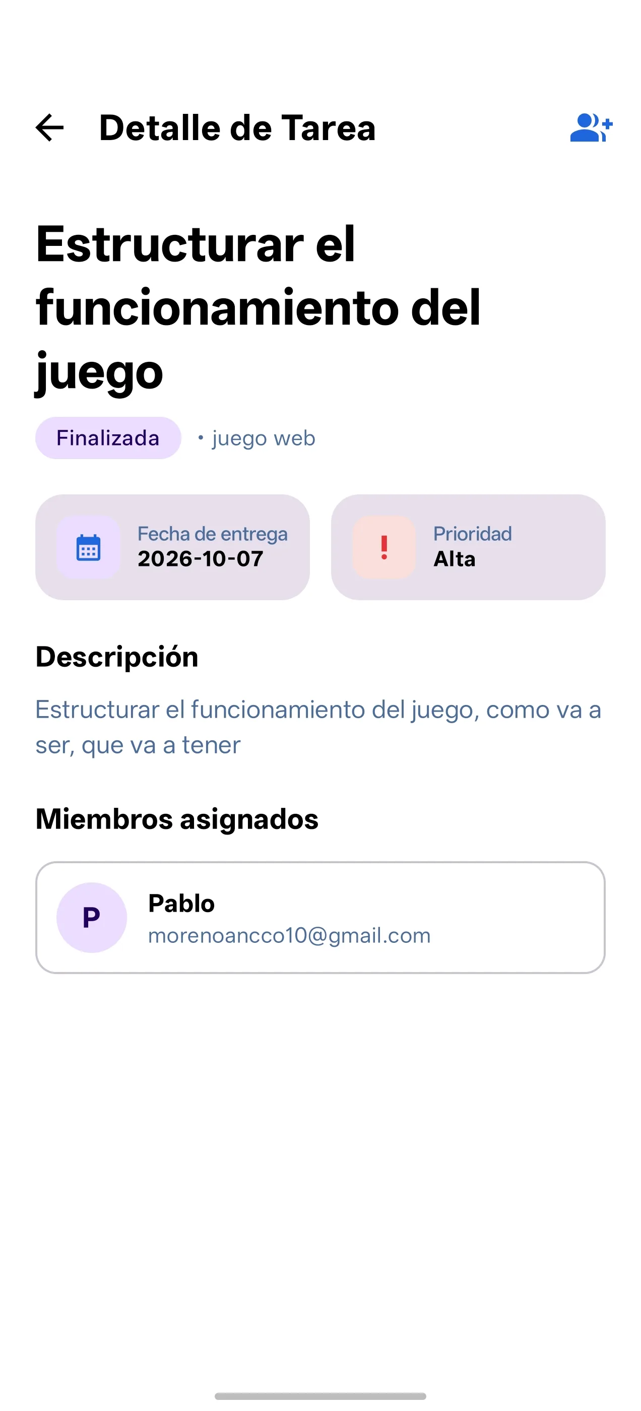 Pantalla 8 de Project Manager