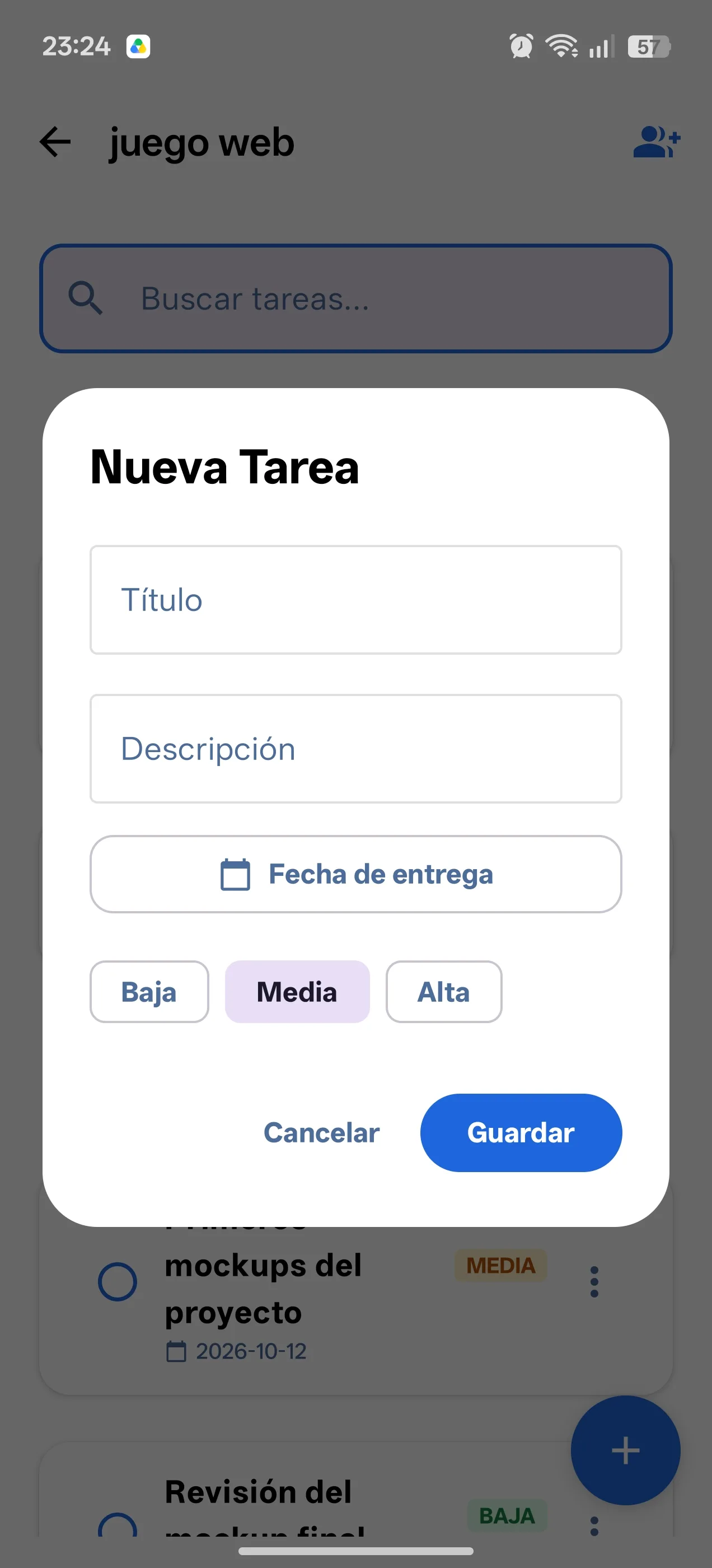 Pantalla 6 de Project Manager